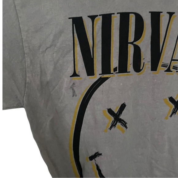 NWOT Nirvana Smiley Tee - Tan - M (Unisex) #3 - Picture 2 of 4